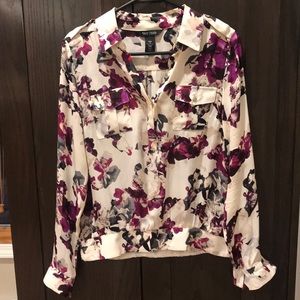 Silk WHBM Blouse, Size 4